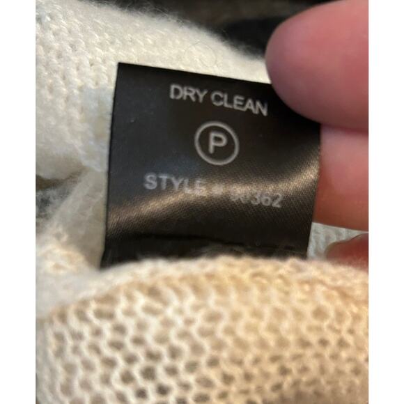 Skull Cashmere Women's Paint Splatter 100% Cashmere Sweater Pullover - Medium - Picture 6 of 7